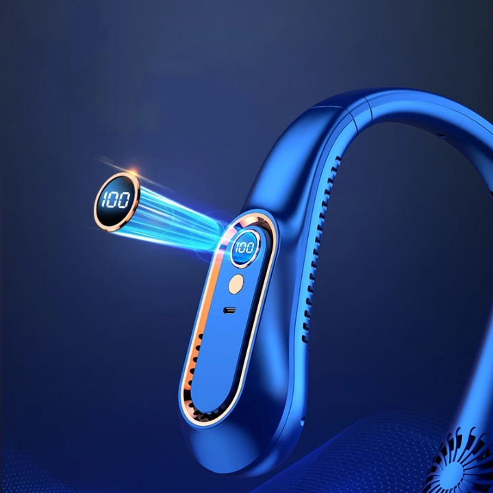 Ventilateur Portable 3 Vitesses avec Écran Numérique – Confort Mains Libres